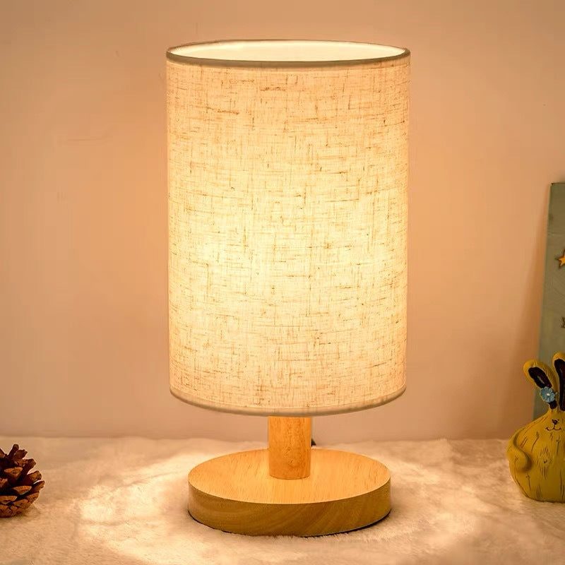 Minimalistische Holz Tischlampe