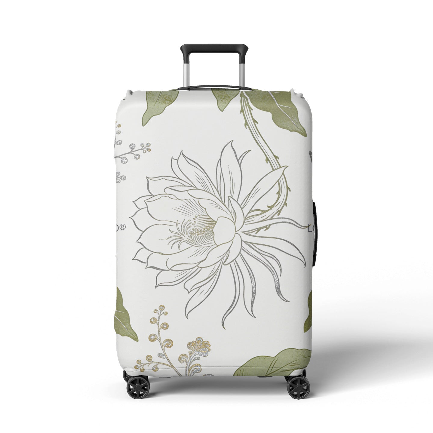 Damen Kofferschutz mit eleganten Blumenmuster Brehn