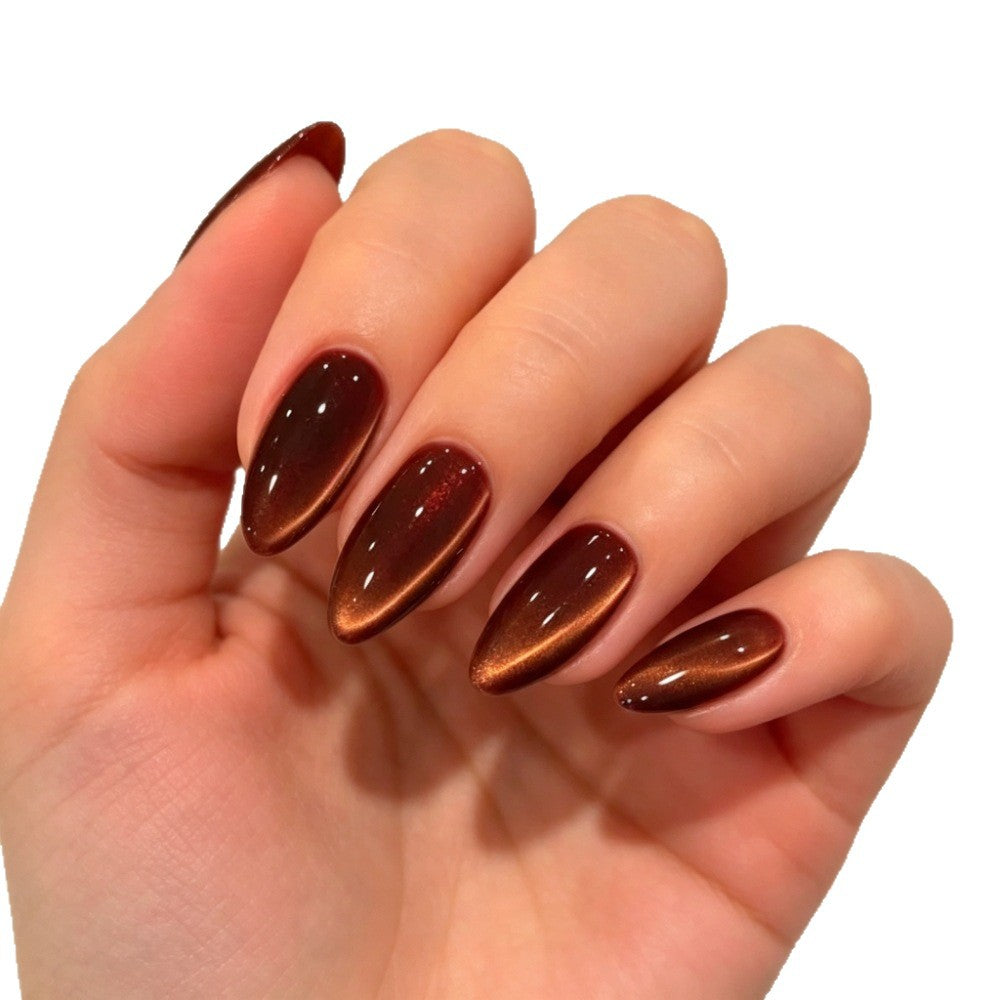 Premium Glänzende Ombre Press-On Nägel Brehn