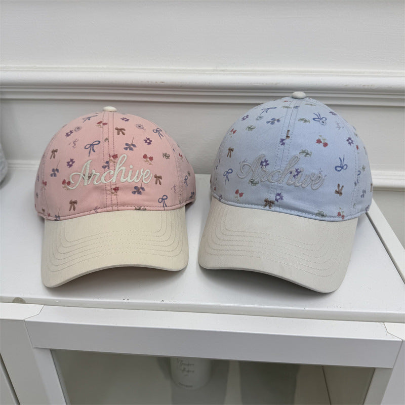 Damen Floral-gestickte Baseballmütze Brehn