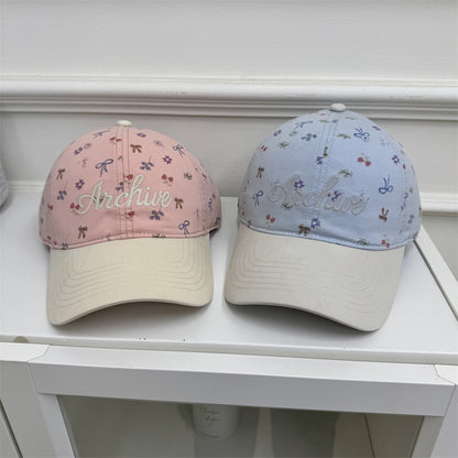 Damen Floral-gestickte Baseballmütze Brehn