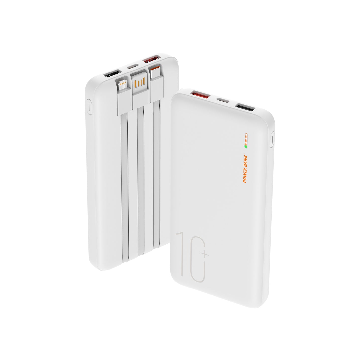 Tragbare Powerbank mit Integriertem Kabelmanagement und Multifunktionalem Ladeanschluss Brehn
