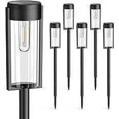 LED Gartenstecker Laterne mit satiniertem Acrylglas und wetterfestem Metallrahmen Brehn