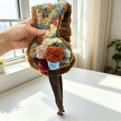 Gemütliches florales Plüsch-Stirnband Brehn