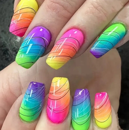 Vibrant Ombre Nagelkunst Set Brehn