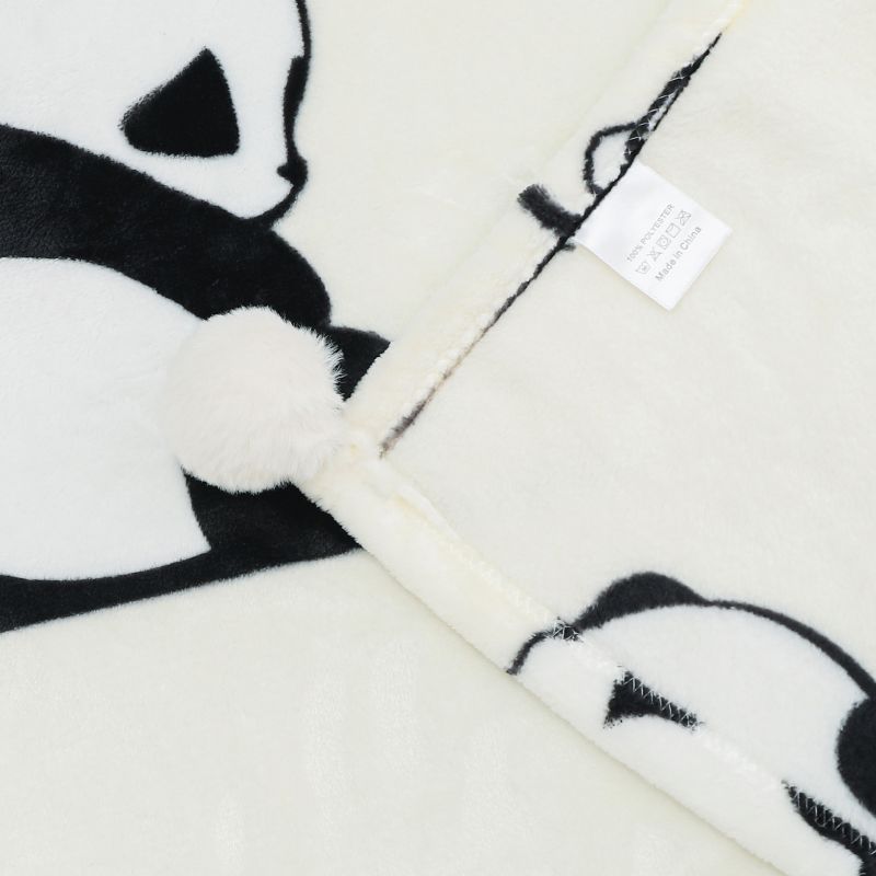 Gemütliche Panda-Themen Plüsch-Wurfdecke