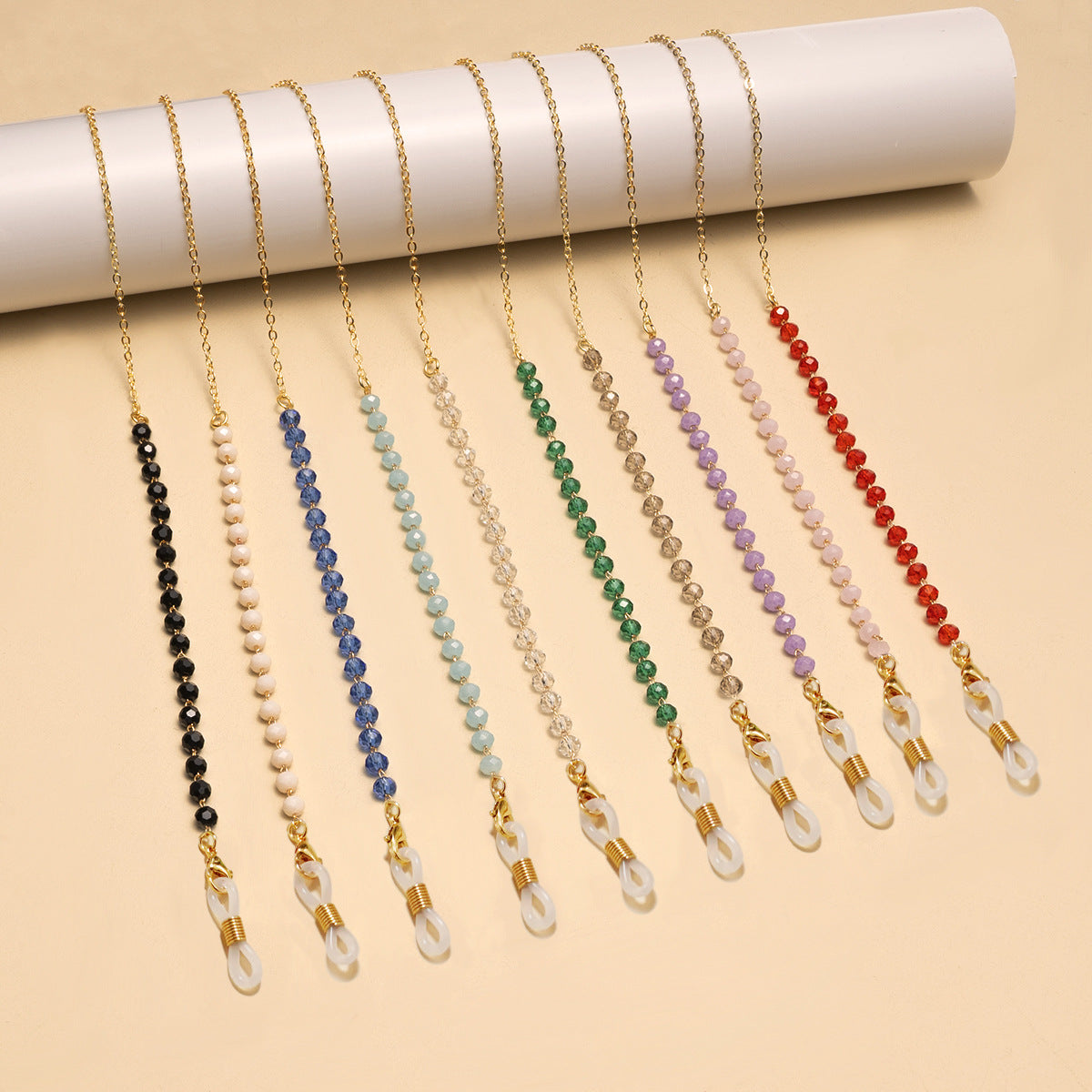 Elegante Perlen Brillen Kette Brehn