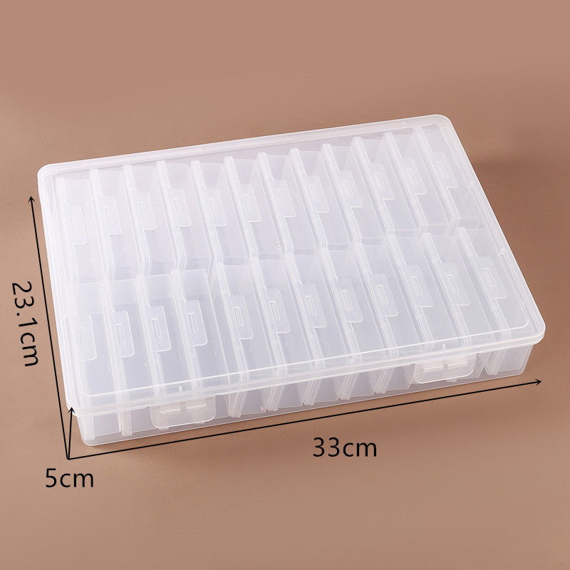 Transparente Mehrfachfach-Bastelaufbewahrungsbox Brehn