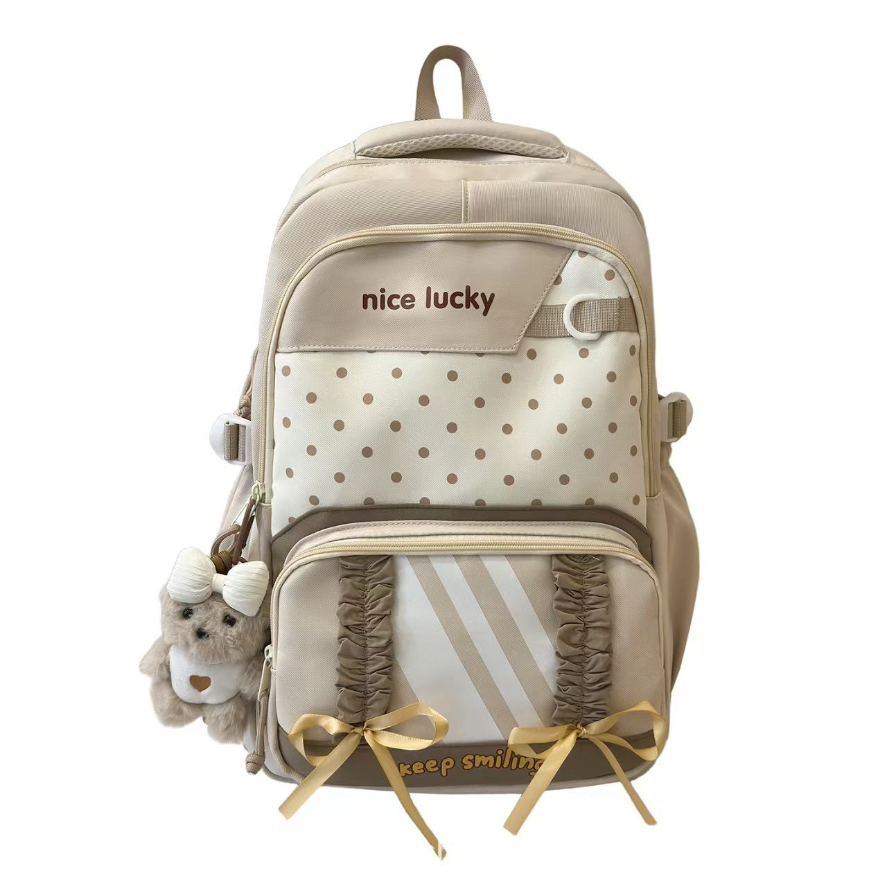 Rucksack mit Verspieltem Design und Vielen Fächern Brehn