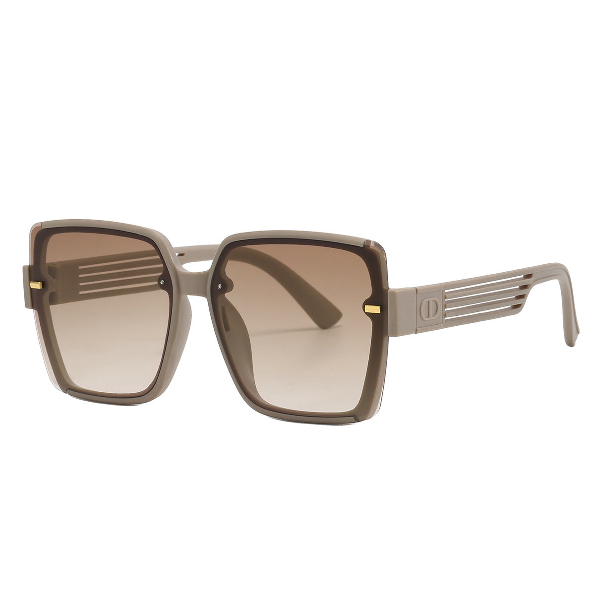 Damen trendige quadratische Sonnenbrille mit UV-Schutz und modischem Gestell Brehn