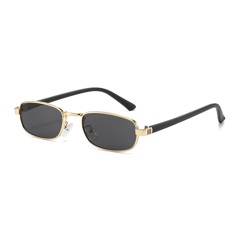 Elegante Vintage-inspirierte rechteckige Sonnenbrille Brehn