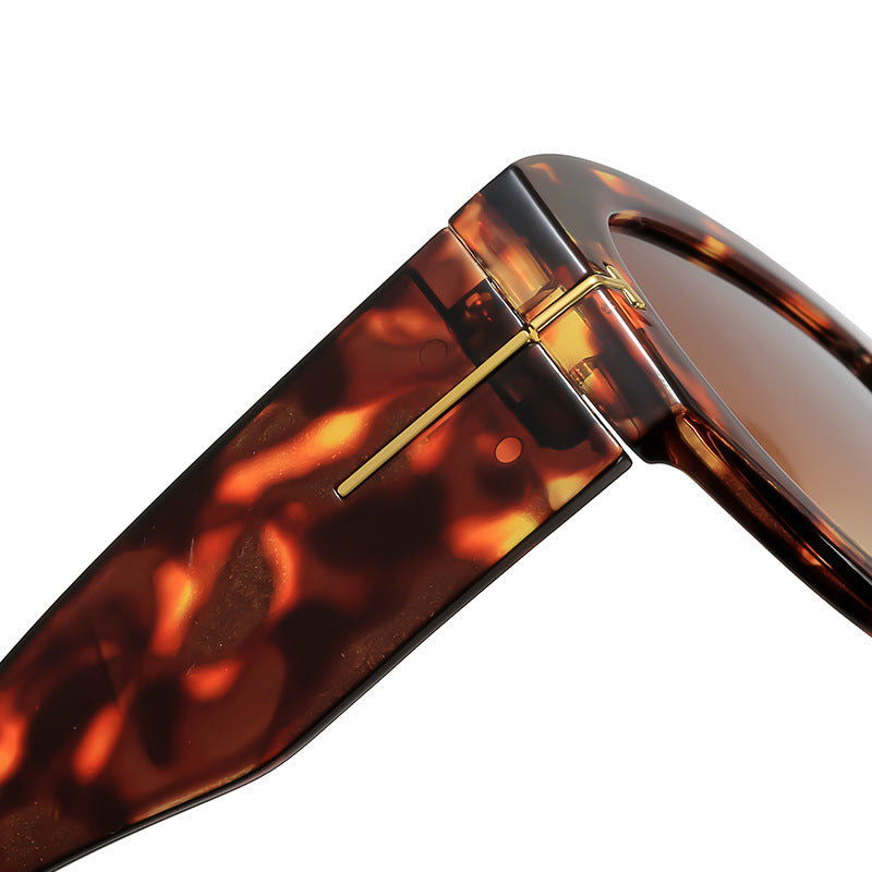 Modebewusste Übergroße Schild-Sonnenbrille Brehn