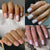 Kunstnagelset mit elegantem Glanz und natürlichem Finish Brehn