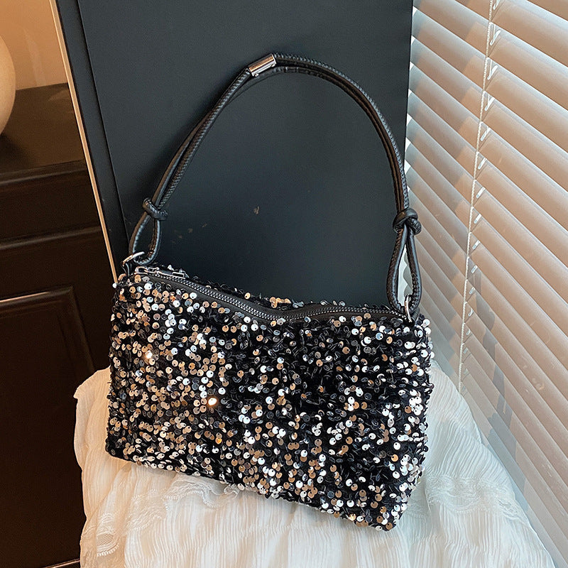 Glamouröse Pailletten-verzierte Schultertasche Brehn