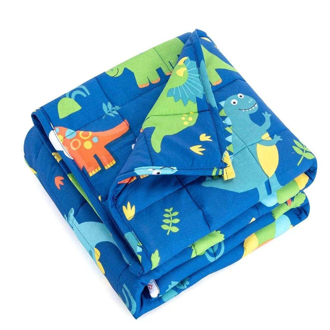 Kindliche Decke mit buntem Dinosaurier-Motiv Brehn