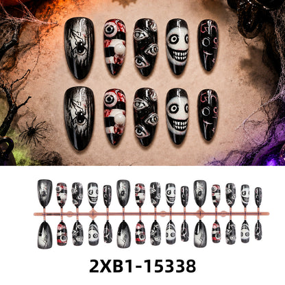 Kunstnagelset mit kreativen Halloween-Motiven Brehn