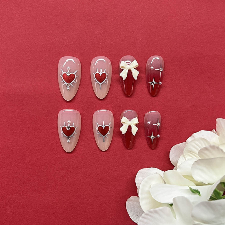 Künstlerische herzthemen Nagelkunstverlängerungen Brehn
