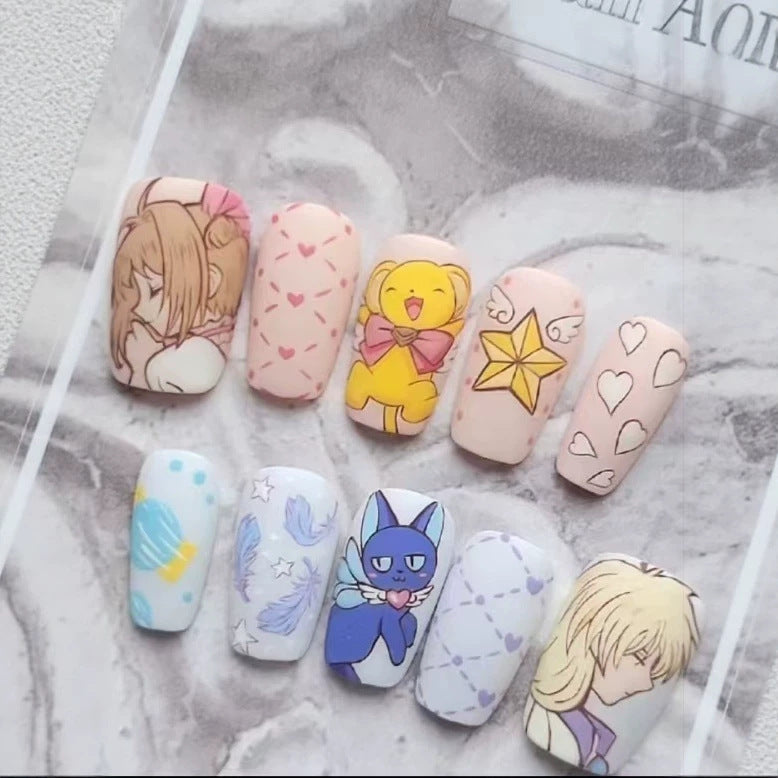Spaß Charakter-Themen Press-On Nagelkunst Set Brehn