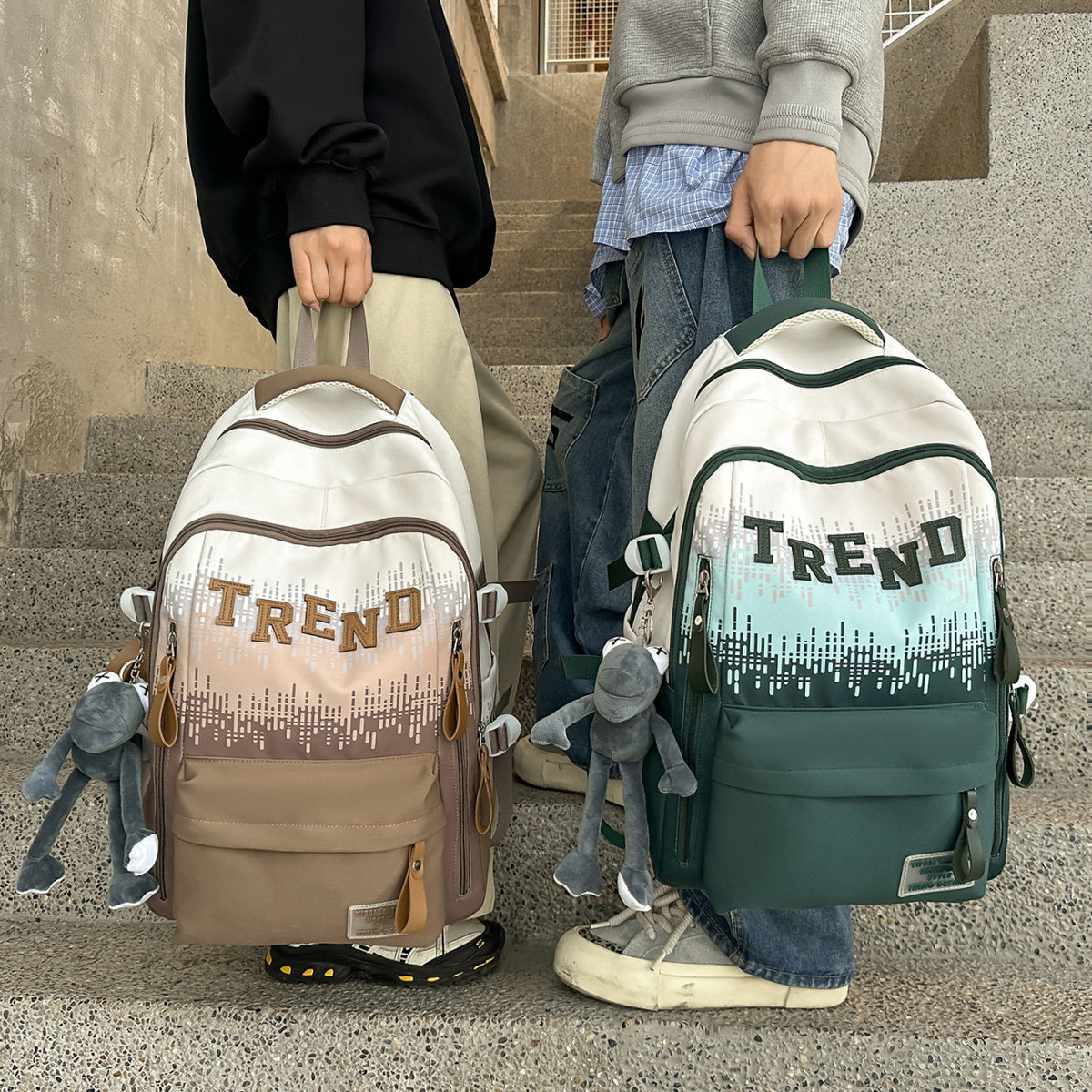 Trendige stilvolle Grafik-Rucksack Brehn