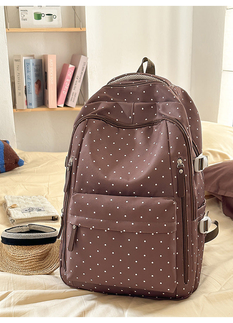 Stylische Pünktchenmuster Rucksack Brehn