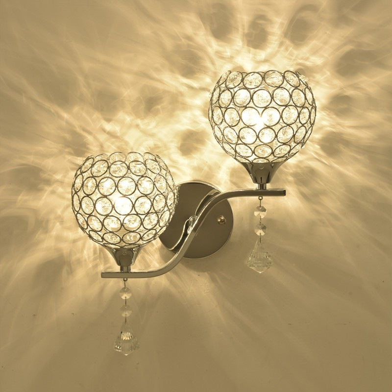 Kristallakzent-Wandlampe