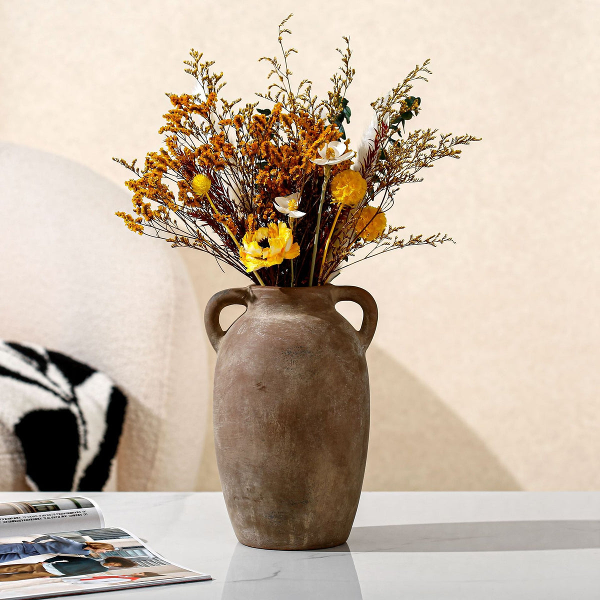 Rustikale Terrakotta Vase Brehn