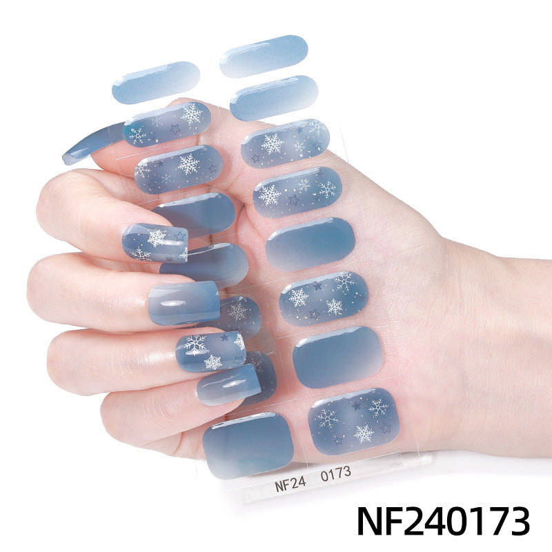 Festliche Nagelkunstaufkleber