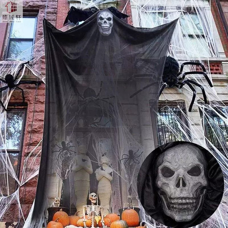 Halloween Dekorative Transparente Stoffgardine Brehn