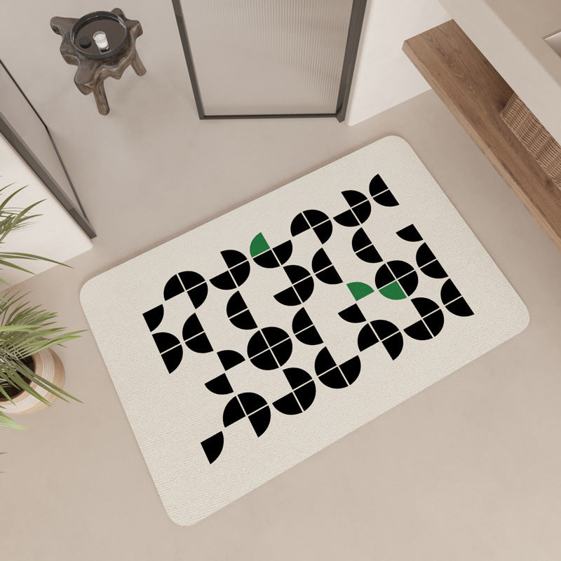 Moderne geometrische Muster Badezimmermatte Brehn
