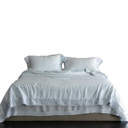 Luxuriöses Satin-Bettwäsche-Set mit Spitzenrand und Herzmotiv