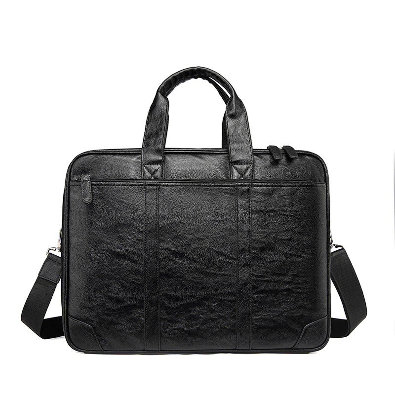 Klassische Leder Business Laptop Aktentasche Brehn