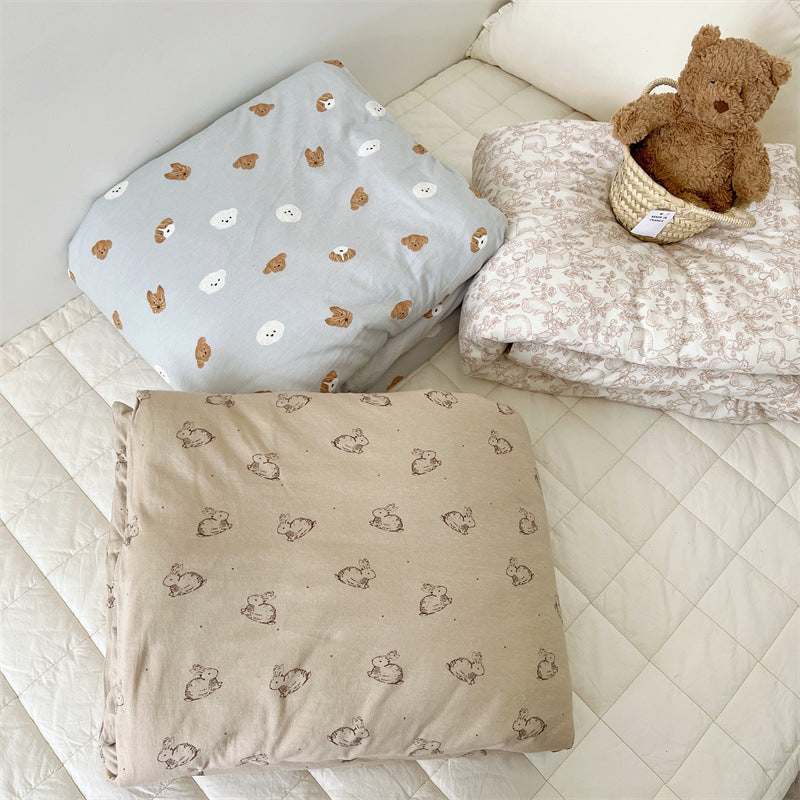 Unisex Baumwollkissenbezug mit fröhlichem Bären-Design Brehn