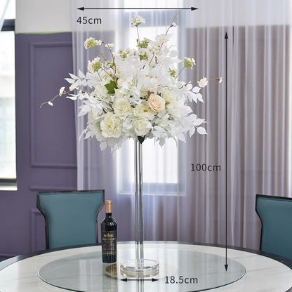 Elegante florale Mittelstück mit Acrylständer
