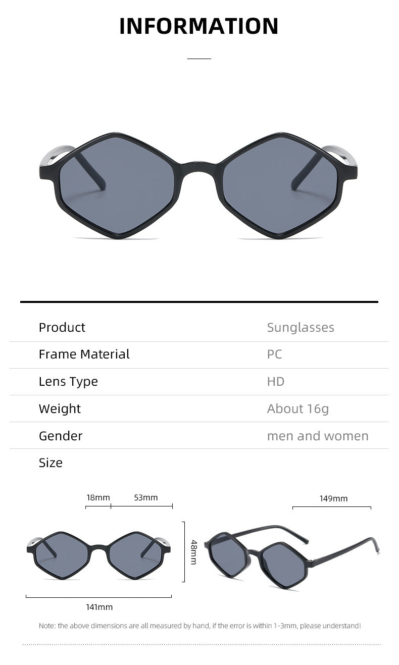 Damen stylische geometrische Sonnenbrille mit elegantem Rahmen Brehn