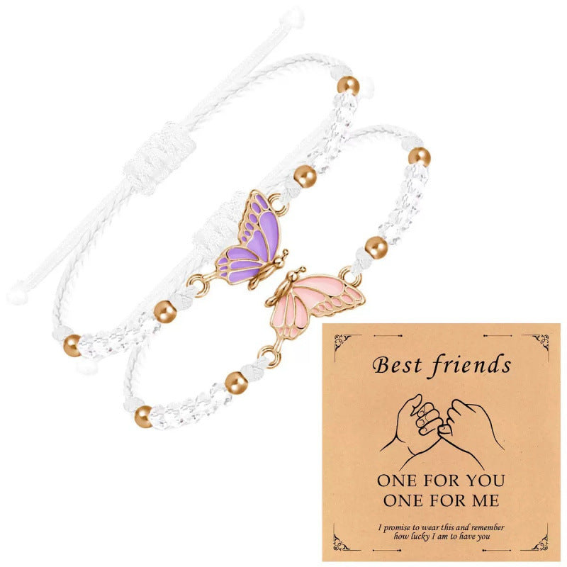Butterfly Charm Halskette und Armband Set Brehn