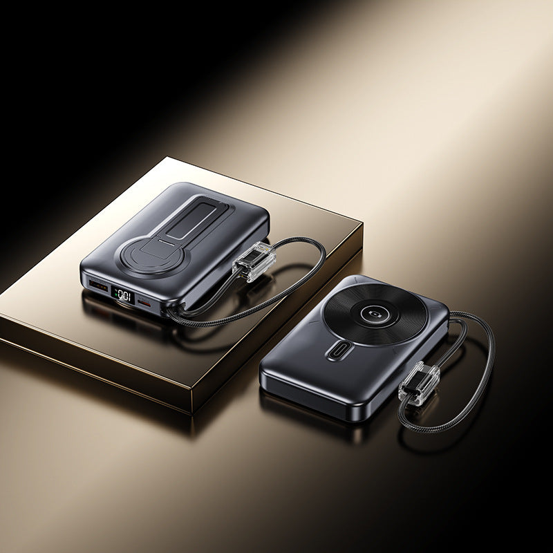 Tragbare Powerbank mit Integriertem Ladeanschluss und Lcd-Display Brehn