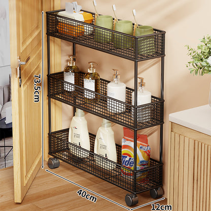 Slim Narrow Pull-Out Mesh Storage Organizer für Schrank und Türspalt
