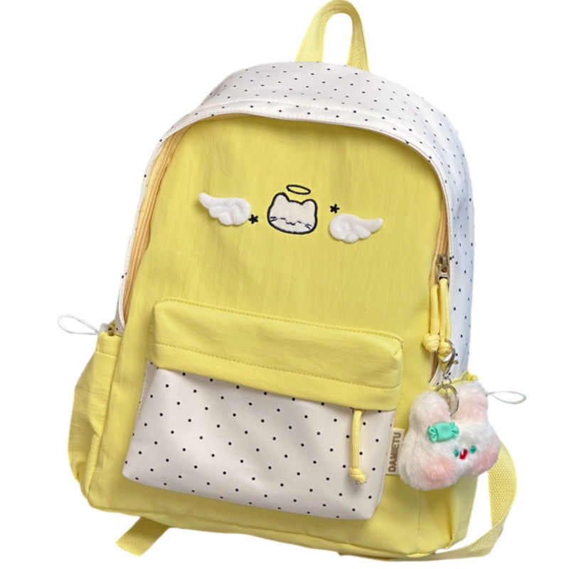 Süßer Charakter gestickter Rucksack Brehn