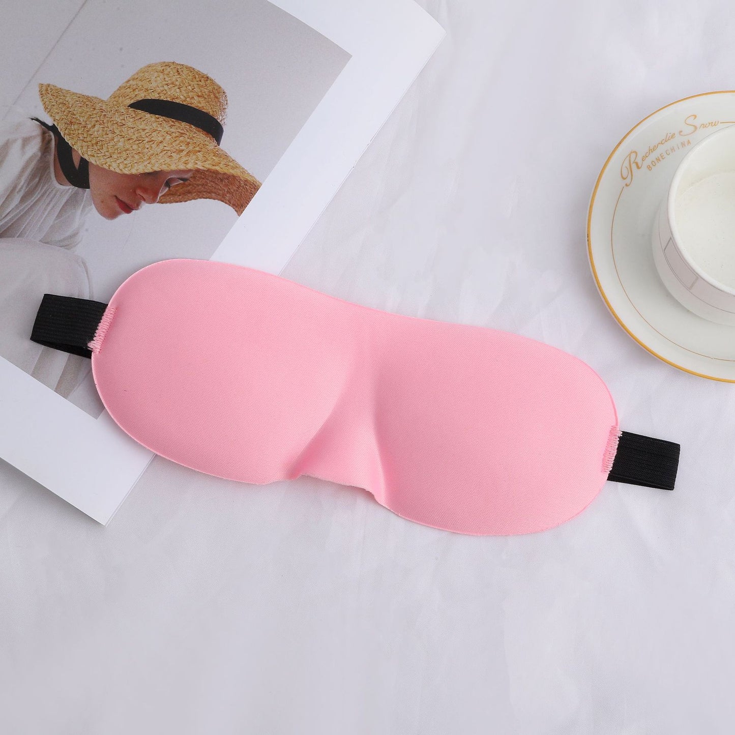 Unisex nan lichtblockierende Reisemaske mit thermoformbarer Nylonhülle und breitem Komfortband Brehn