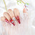 Glamouröse kristallverstärkte Press-On-Nagelset Brehn