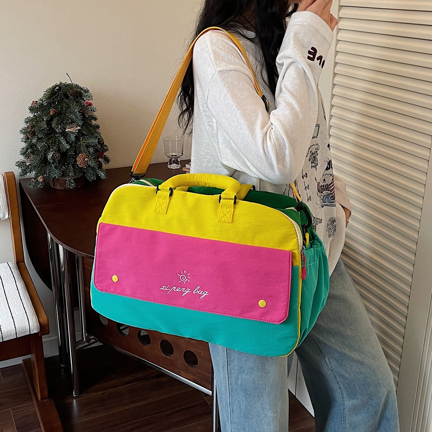 Stylische Reise Gym Duffle Brehn
