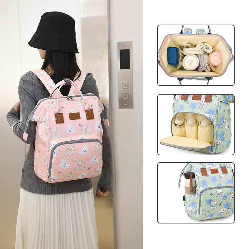 Süßer Charakterdruck Baby Rucksack Brehn