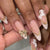 Elegantes Press-On Nail Art Set mit dekorativen Schleifenakzenten Brehn