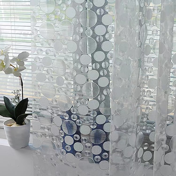 Moderne transparente Duschvorhang mit Punkten Brehn
