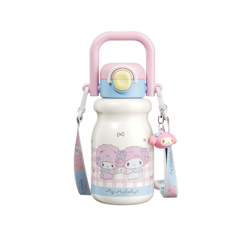 Damen Trinkflasche mit stylishem Kuromi-Design Brehn