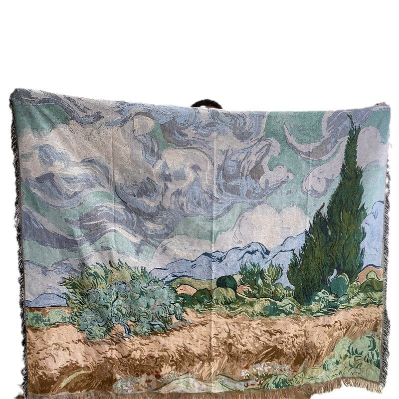 Künstlerischer Landschafts-Tapisserie-Wurf