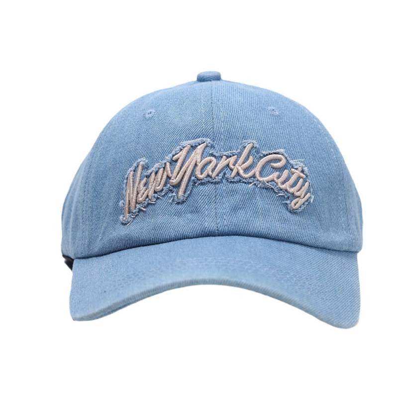 Frauen Distressed Denim Baseball Cap Brehn 1784083711