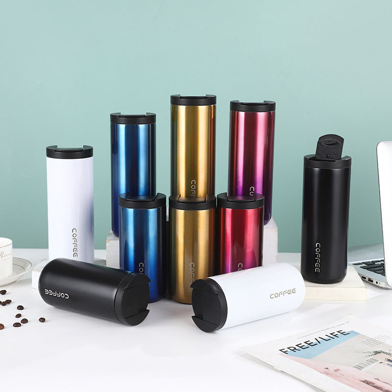 Damen isolierte Edelstahl Kaffeetasse mit elegantem Design und rutschfestem Boden Brehn