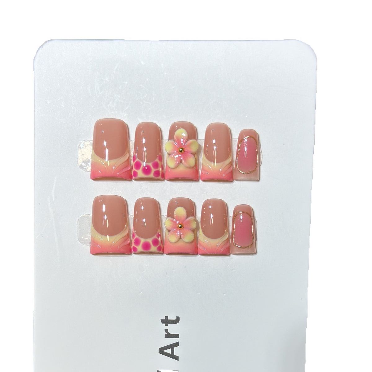 Blumen Design Press-On Nagelset Brehn