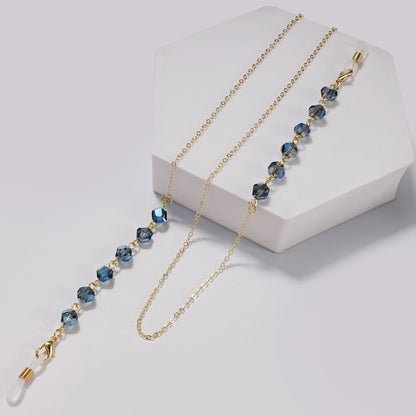 Elegante kristallbesetzte Brillen Kette Brehn